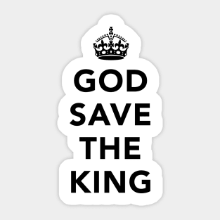 King Charles III Coronation - God Save The King! Sticker